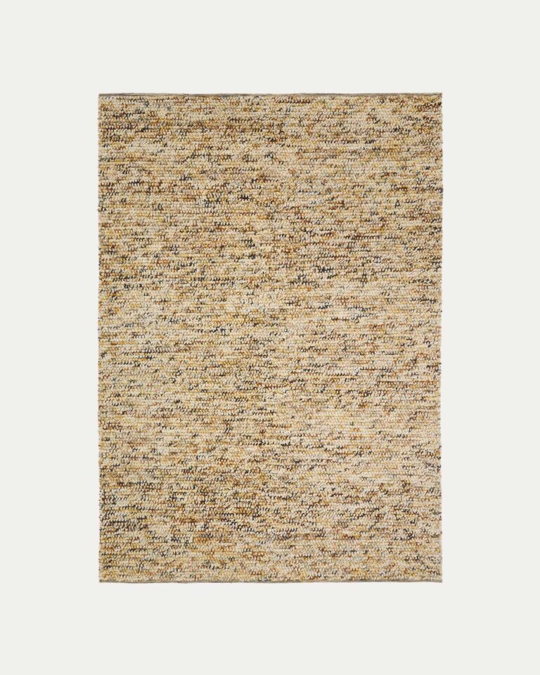 Alfombra Elanis de lana bouclé multicolor 160 x 230 cm