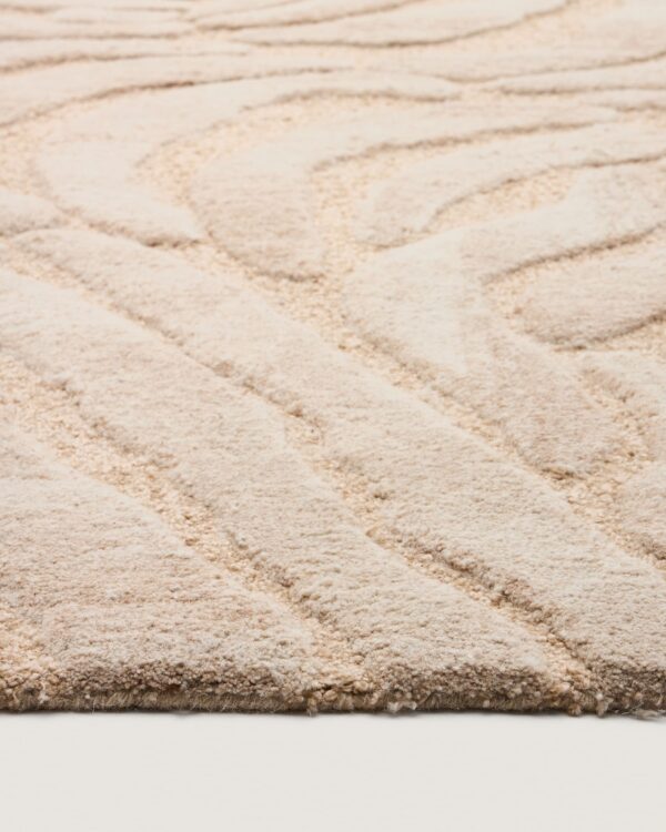 Alfombra Tribet de mezcla de lana jacquard cebra 160 x 230 cm