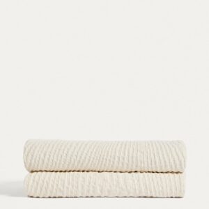 Colcha Raylo 100% algodón con estructura a rayas para cama de 150/160 cm