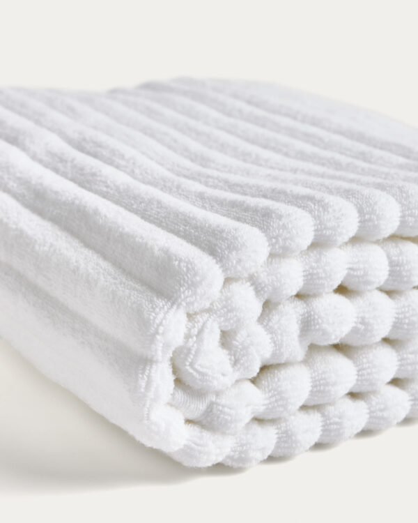 Toalla de baño Navira 100% algodón blanco 70 x 140 cm