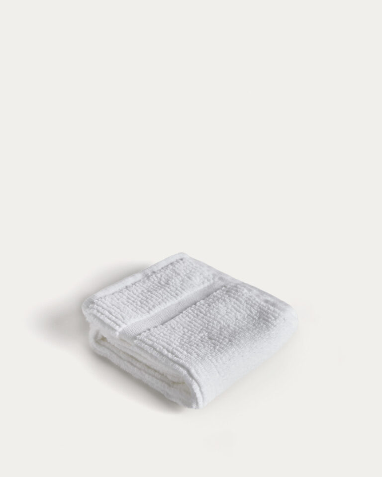 Toalla de tocador Olvira 100% algodón jacquard blanco 30 x 50 cm