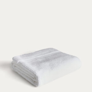 Toalla de baño Olvira 100% algodón jacquard blanco 70 x 140 cm