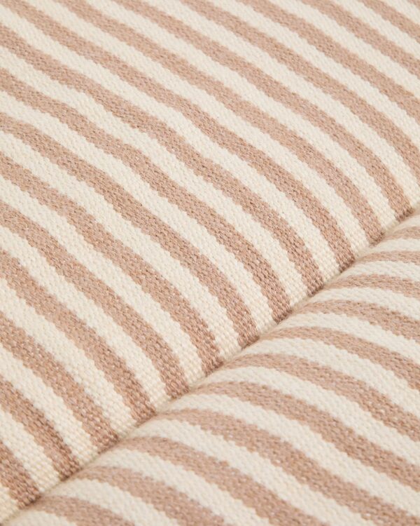 Cojín para tumbona Dirome 100% PET rayas beige 50 x 175 cm