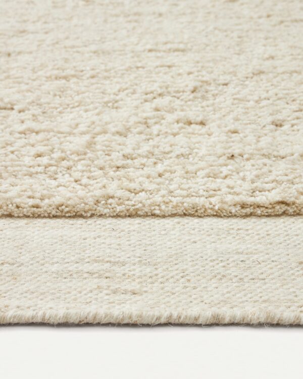 Alfombra Marely de lana blanco 200 x 300 cm