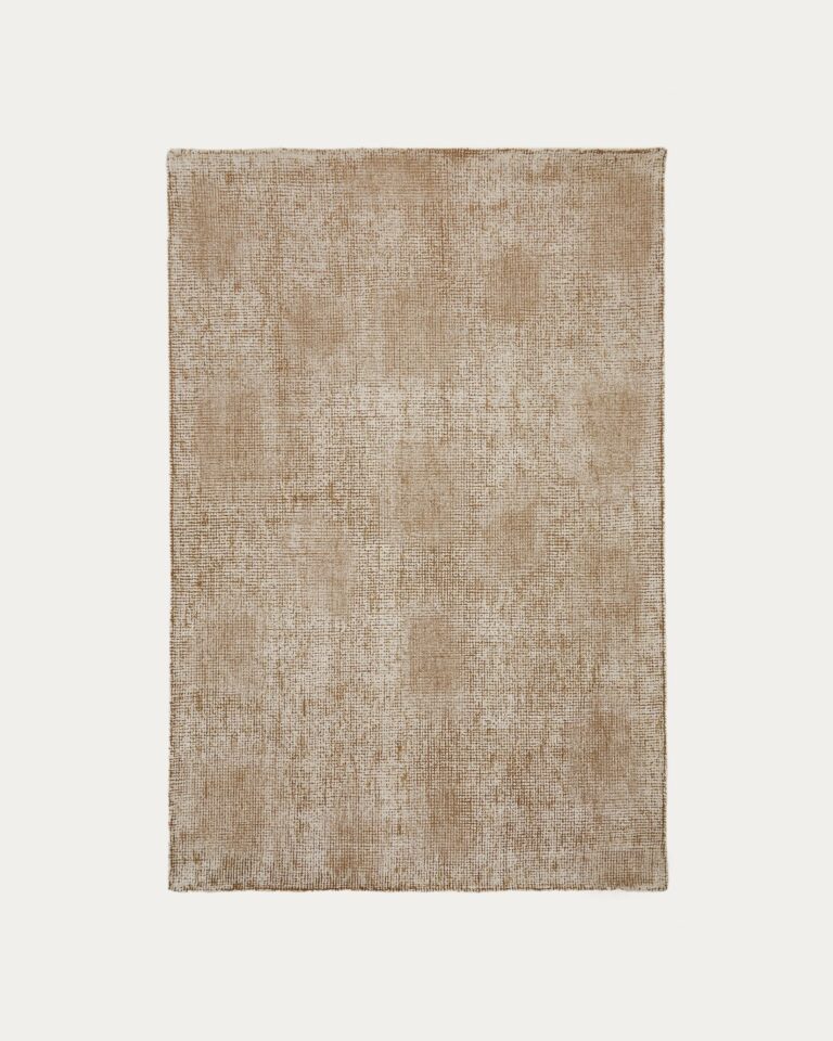 Alfombra Susi de lana y viscosa de bambú verde 160 x 230 cm