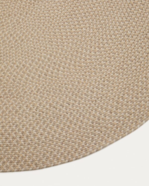 Alfombra ovalada Rodhe 100% PET beige 160 x 230 cm