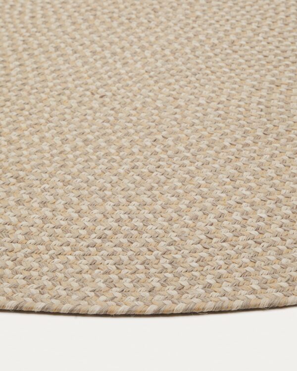 Alfombra ovalada Rodhe 100% PET beige 160 x 230 cm