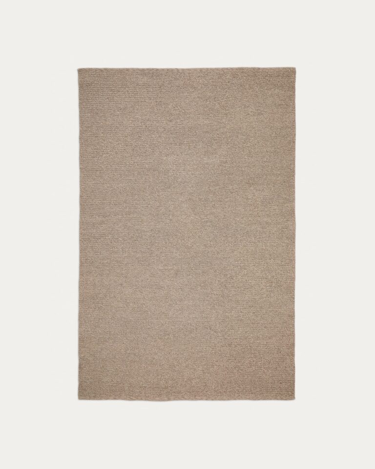 Alfombra Galinda de fibras sintéticas topo 160 x 230 cm