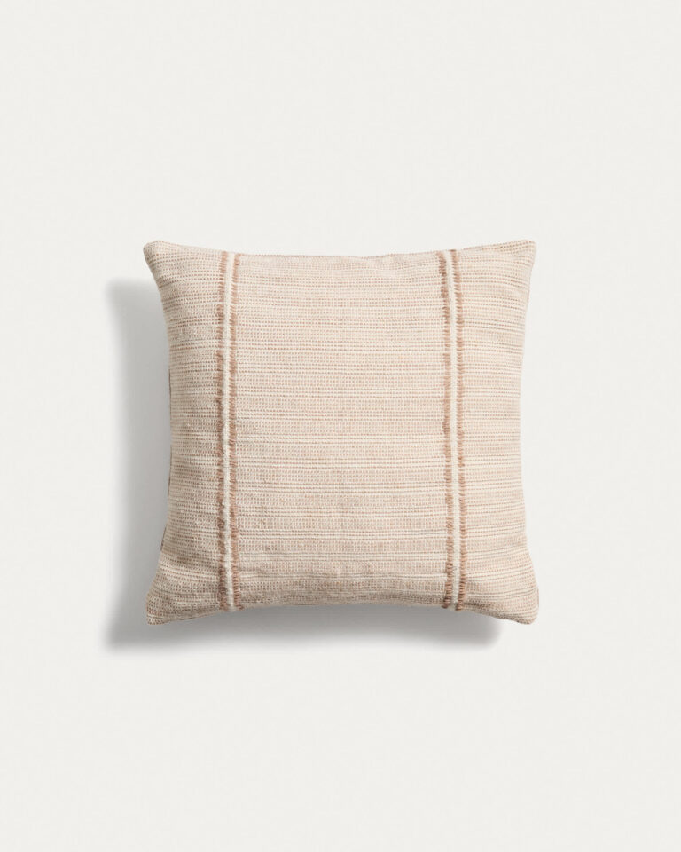 Funda de cojín Drati 100% PET beige 45 x 45 cm
