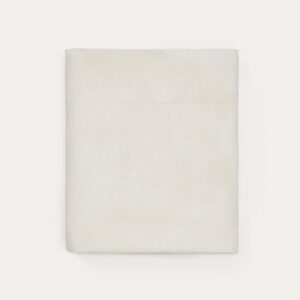 Sábana encimera Simmel de mezcla de lino color crudo para cama de 150/160 cm