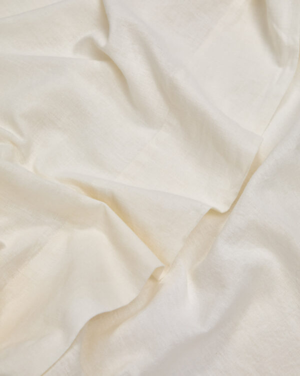 Sábana encimera Simmel de mezcla de lino color crudo para cama de 180 cm