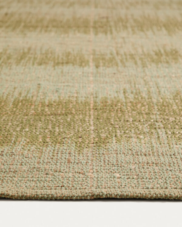 Alfombra Lirmo de yute verde 160 x 230 cm