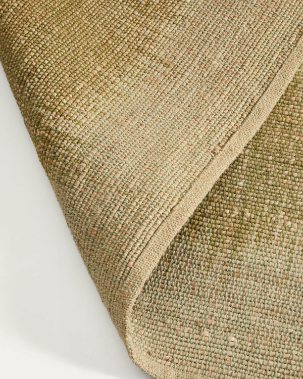 Alfombra Lirmo de yute verde 160 x 230 cm