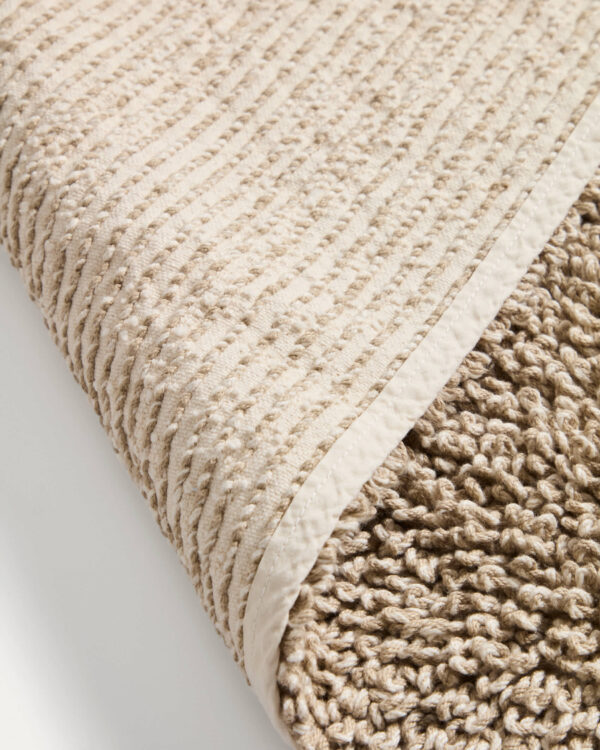 Alfombra de baño Aroia baño bouclé melange beige 50 x 70 cm