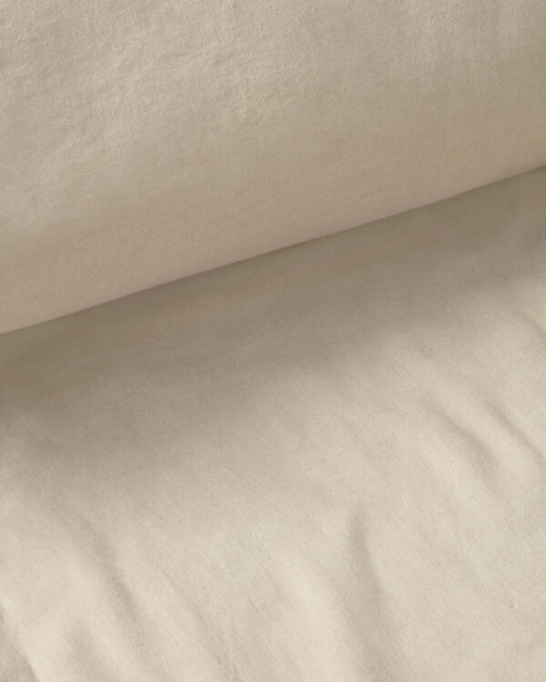 Funda nórdica Simmel de mezcla de lino crudo para cama de 160 cm