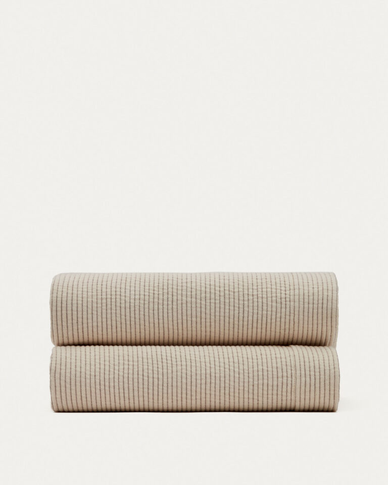 Colcha Bedar 100% algodón beige para cama de 90/135 cm
