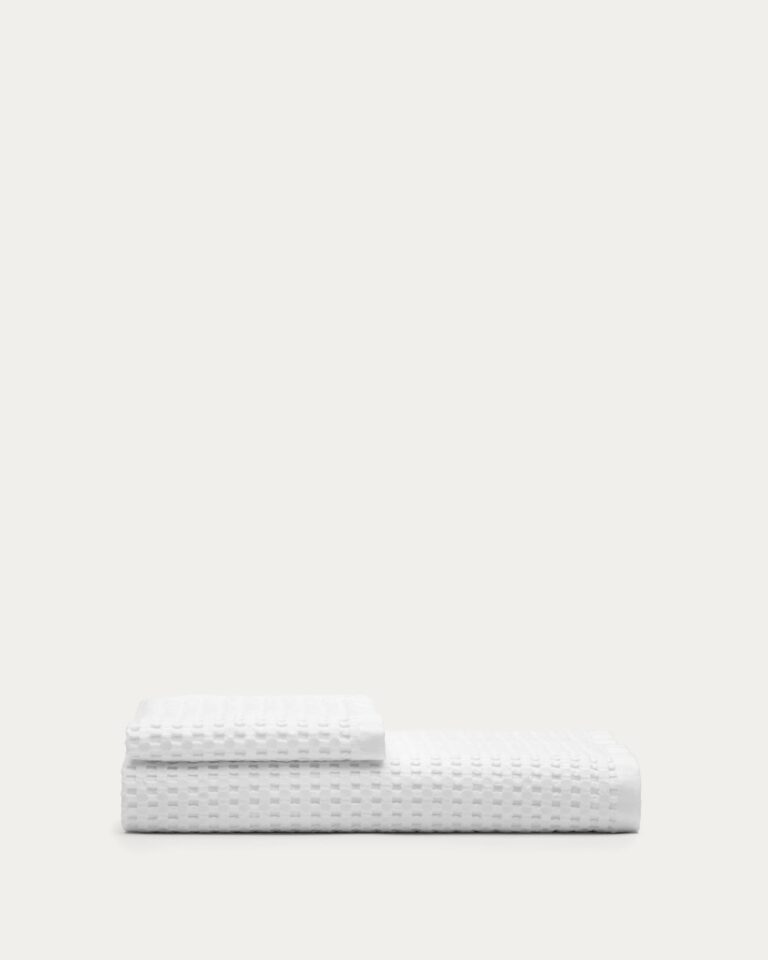 Toalla de baño Zinnia 100% algodón blanco 70 x 140 cm