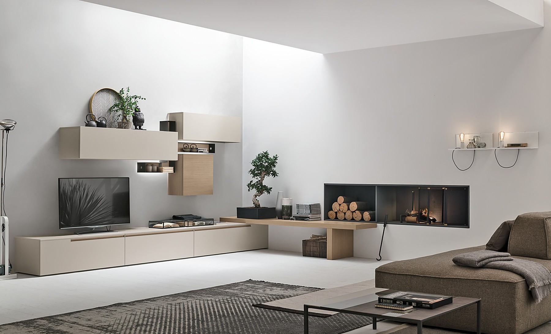 Mueble de salón en esquina Atlante AT125 · Tomasella