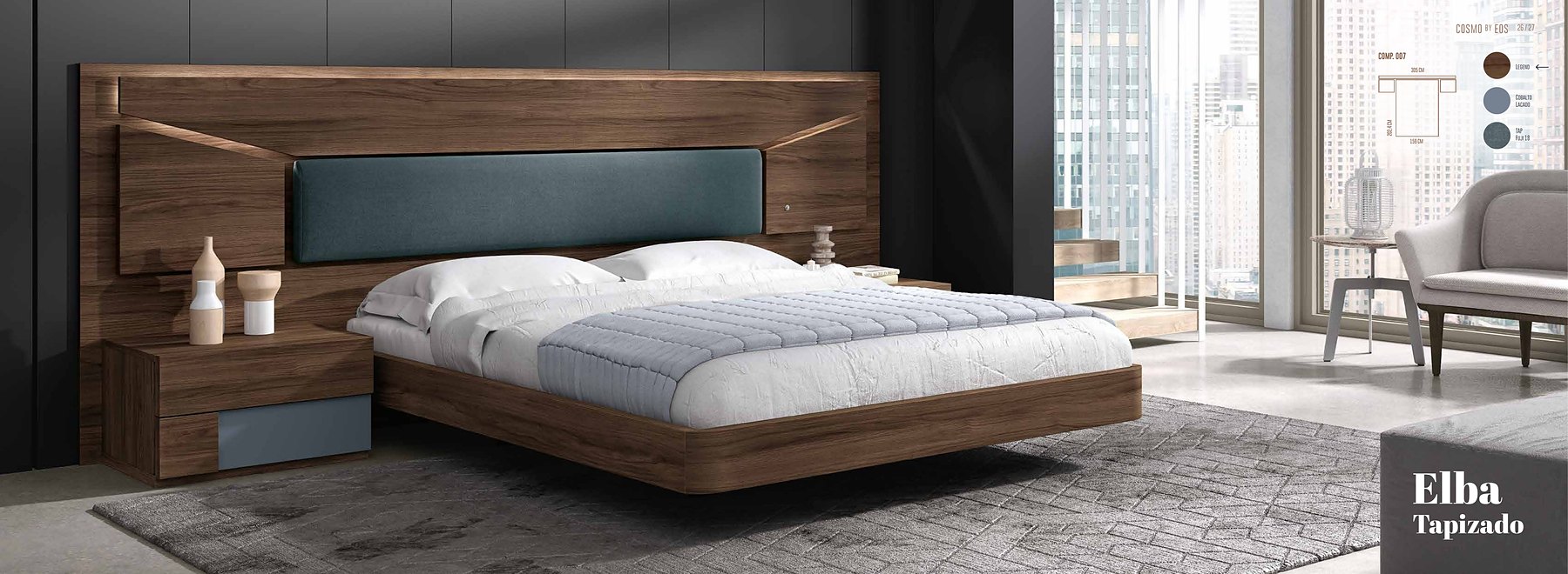 Dormitorio Elba Tapizado 2 · Glicerio Chaves