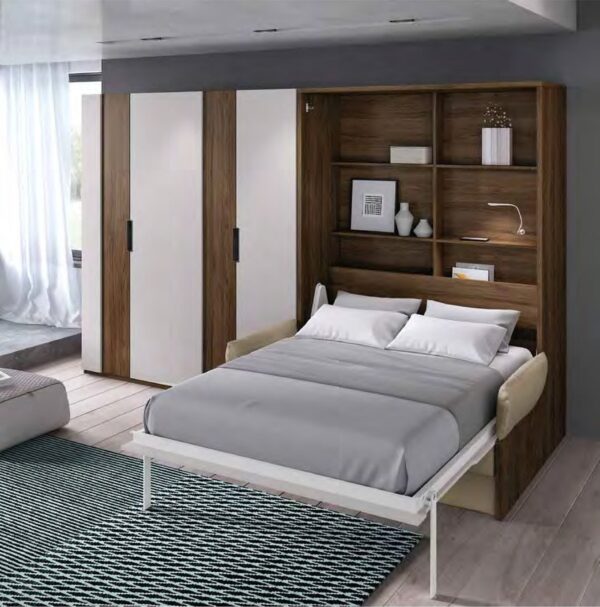 Dormitorio con cama abatible Cosmo 1 · Glicerio Chaves