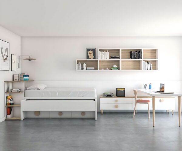 Dormitorio juvenil Vita 05 «Un espacio personal con mucho arte» · JJP