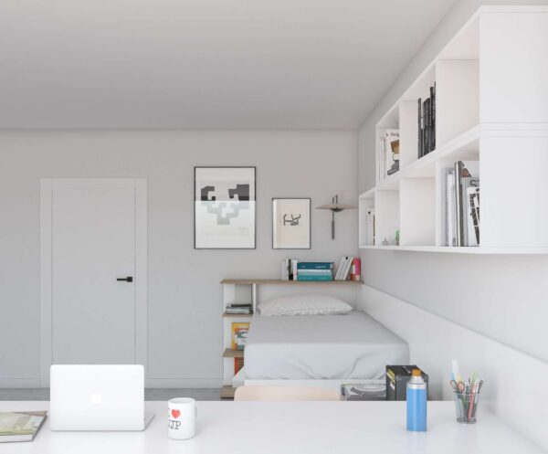 Dormitorio juvenil Vita 05 «Un espacio personal con mucho arte» · JJP
