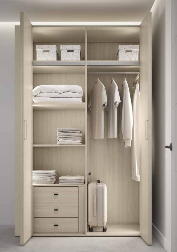 NEO 28 · Cama con cabecero de mesitas integradas