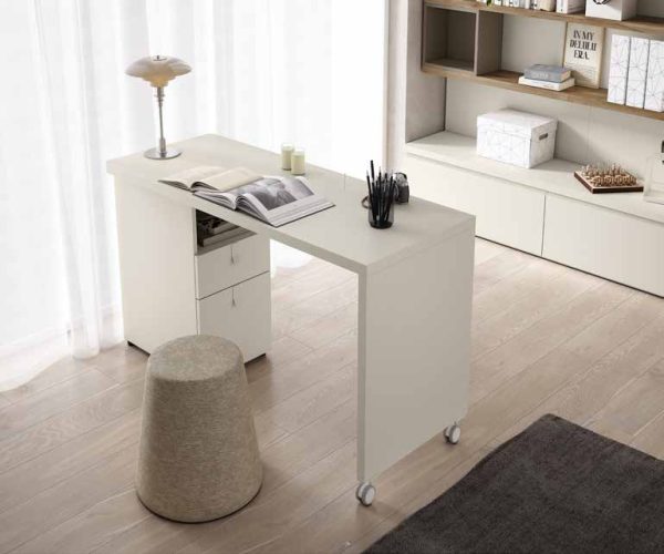 NEO 50 · Abatible vertical con librería y escritorio